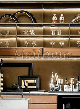 *MingPin*现代时尚轻奢样板房民宿酒店酒吧餐厅酒柜软装配饰搭配