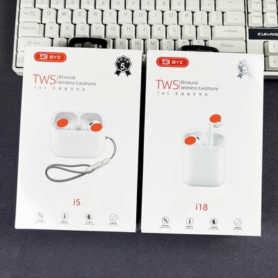 BYZ I18无线蓝牙耳机带充电仓支持单双耳使用触控调节听歌语音