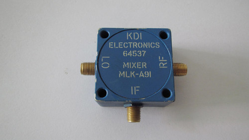 美国KDI MLK-A91 RF/LO1-6GHz IF 0.1-1000MHz SMA射频微波同轴双平衡混频器  保修1年 RF:1-6GHz LO:1-6GHz IF :0.1-1000MHz 变频损耗：7-10dB