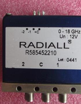 Radiall R585452210 DC-18GHz 300W 12V 单刀双掷 射频同轴开关