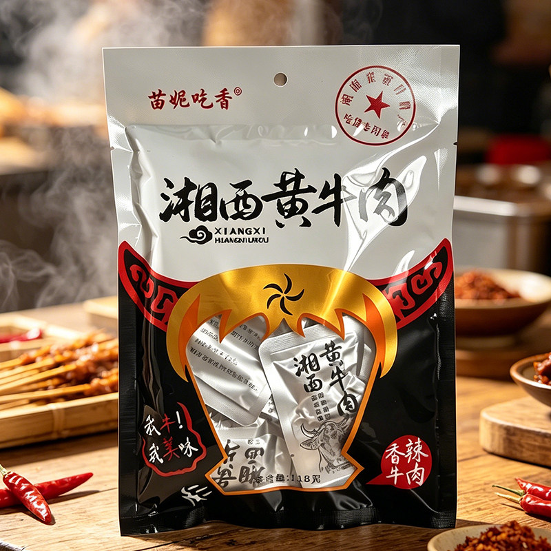 湖南张家界特产湘西黄牛肉土家即食卤牛肉小吃麻辣零食旅游伴手礼