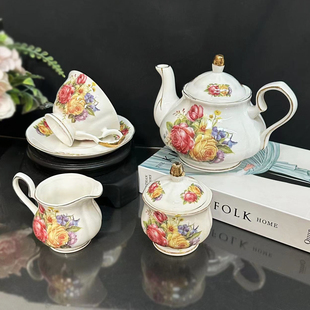 英式茶具套装高档咖啡杯碟现代西式红茶茶杯家用陶瓷法式下午茶