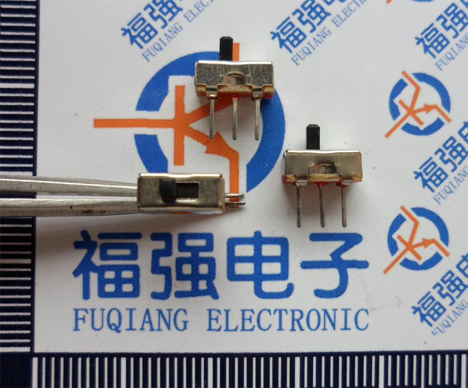 拨动开关 SS12d00G3 横柄式 三只脚 柄长2.8MM（20只/1.2元）