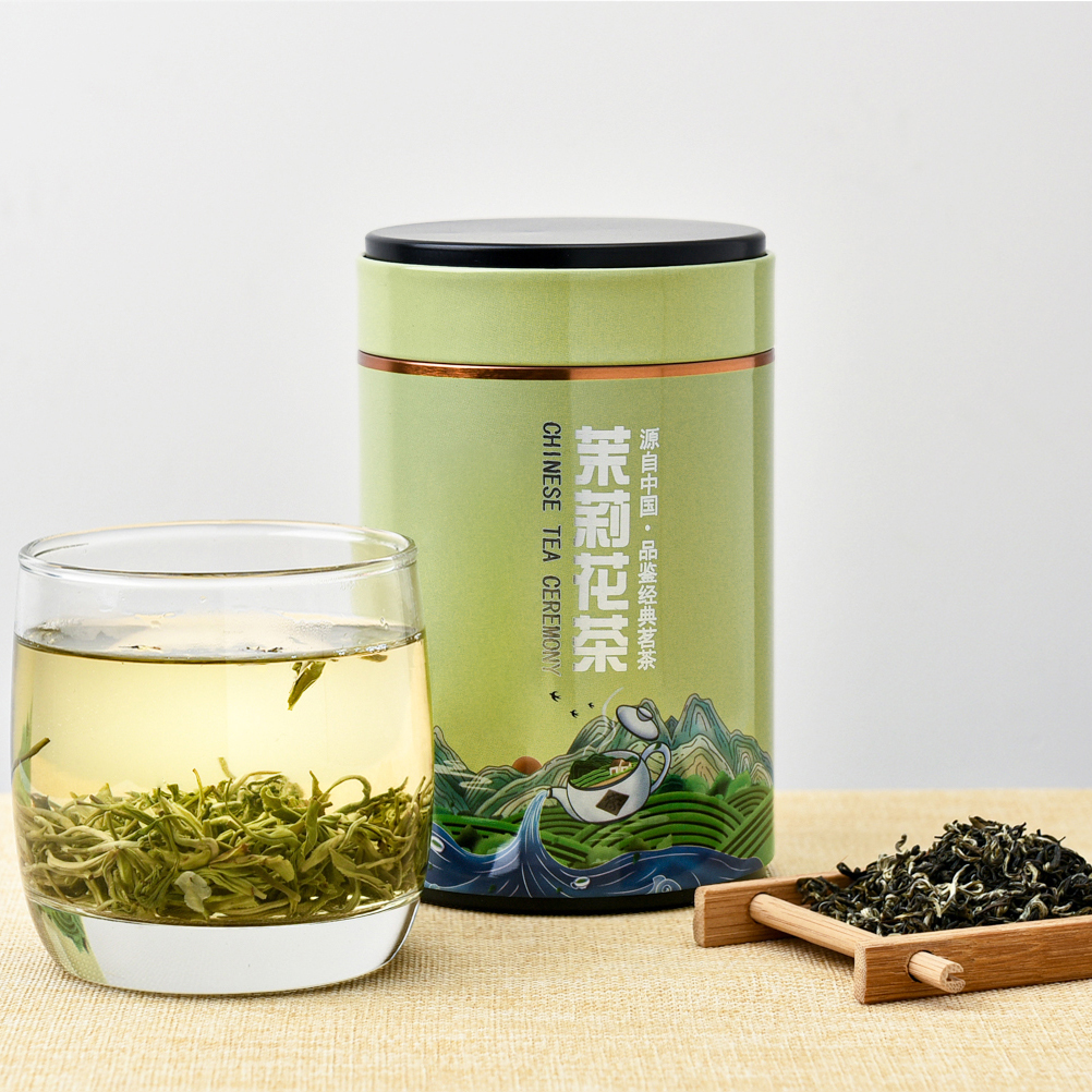 茗波2023茉莉花茶新茶小罐装正装横县茶叶特级花茶100g