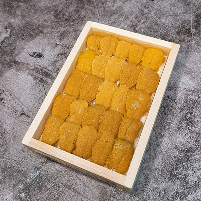 只发上海同城配送木盒包装冰鲜马粪海胆鲜即食高端日料刺身生海鲜