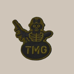捷克军鸟tilak徽章Snowman雪人肩章Military 黑色 LOG0长方形肩章