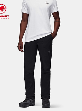 猛犸象MAMMUT Runbold户外通勤秋冬保暖耐磨防水防风加绒软壳裤男