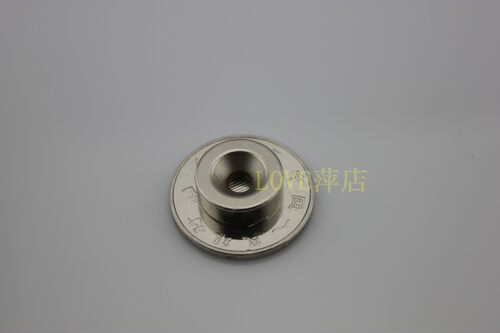 永磁王 钕铁硼 强力磁铁 强磁 吸铁石 圆形 D15x5带沉孔4