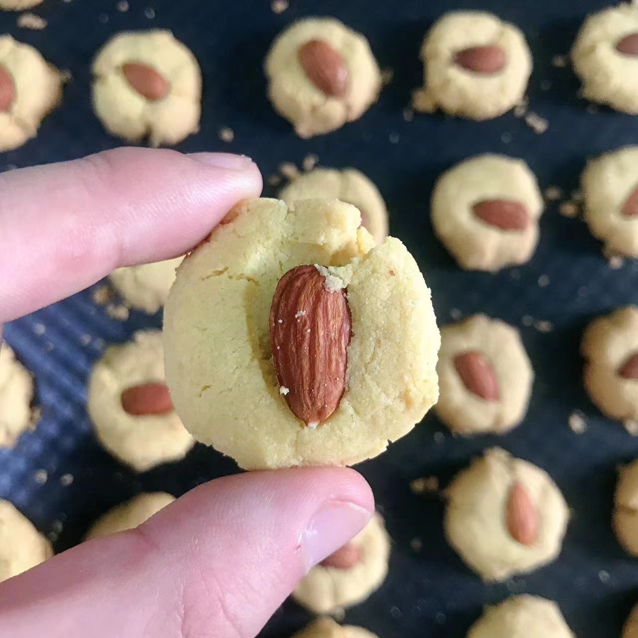 无麸质巴旦木小米饼干不含牛奶鸡蛋小...