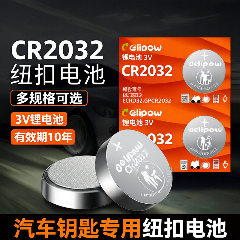 电子秤cr2032手表纽扣电池3v锂