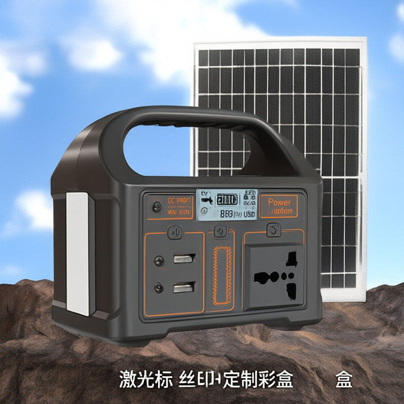 220V便携式太阳能大容量储能电池磷酸露营大功率应急户外移动电源