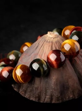 【喜爱】 彩虎眼手串虎晴石水晶手链珠宝工厂批发代发CB2091519