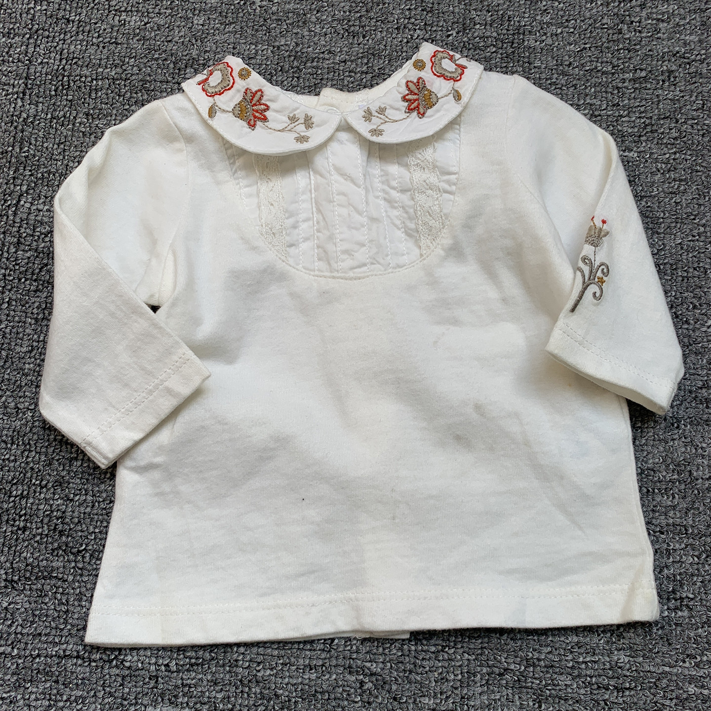 法单纯原新生初生婴儿女宝宝刺绣娃娃领长袖T恤打底衫0-1个月,童装/婴儿装/亲子装,衬衫,淘宝优惠券,粉丝福利购,淘宝优惠卷