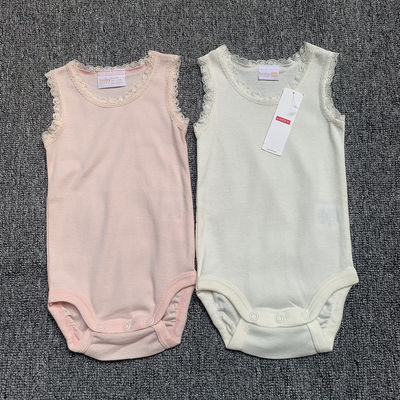 新生儿女宝宝纯棉无袖连体包屁衣