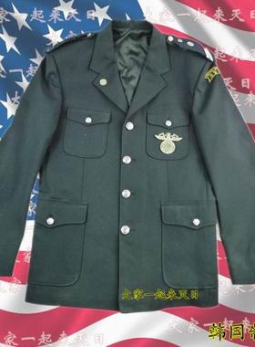 韩国常服制服 美国款式 军迷 蓝色 作战服 男士西服
