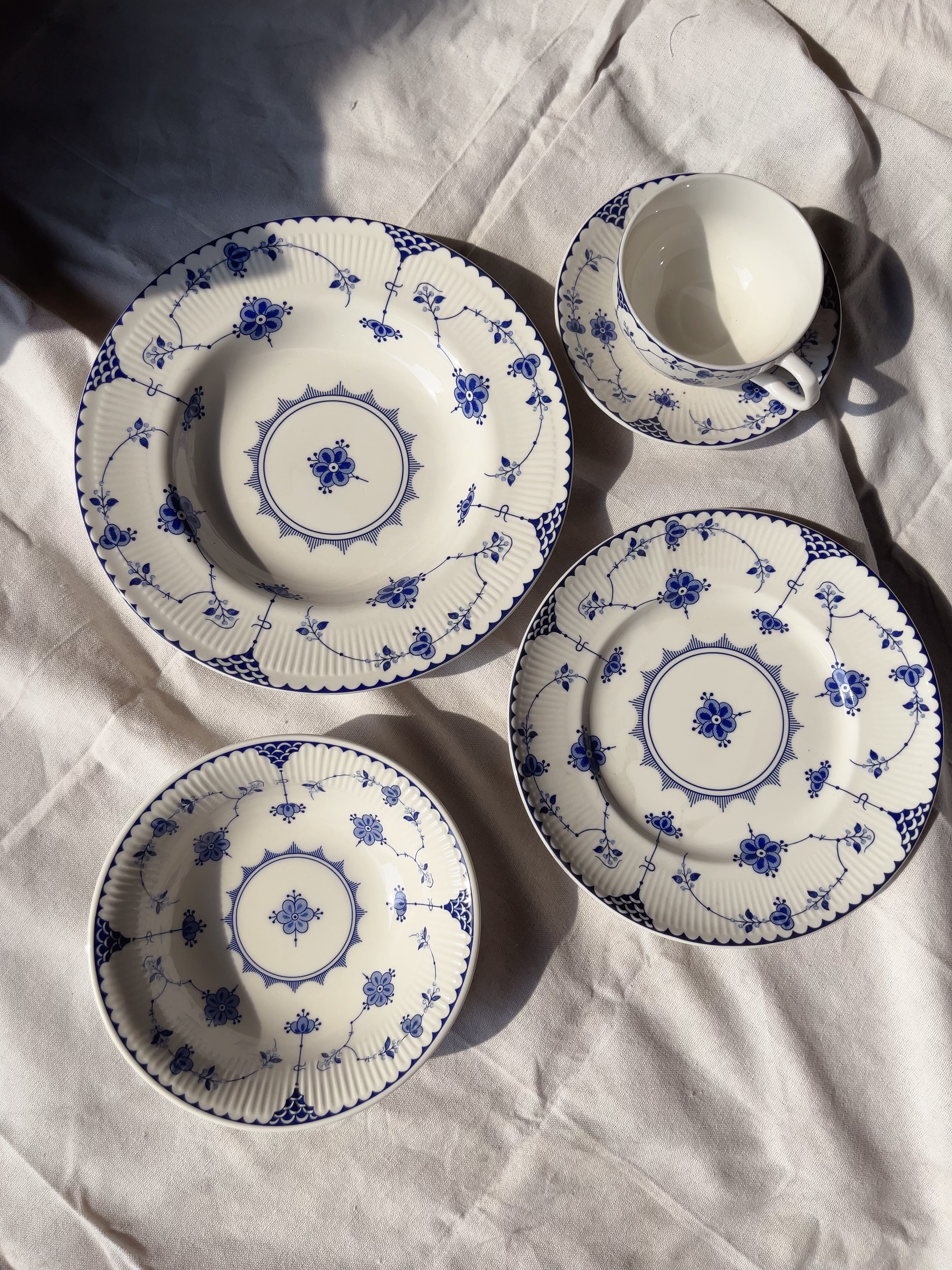 MoonRiver唐纹花草牛排盘米饭碗面碗咖啡杯加碟中西餐菜盘