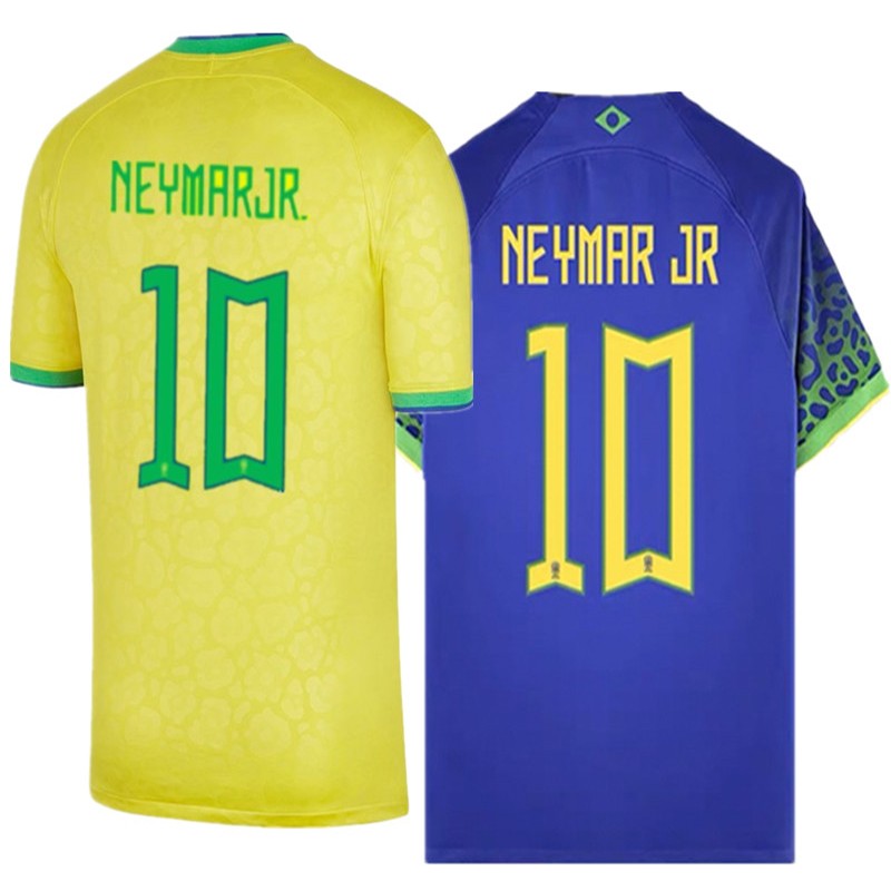 正品2022世界杯卡塔尔巴西国家队主场球衣10号内马尔球员版足球服