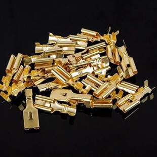 整流器铜连接片桥组插头快速接头铜接头发电机整流桥堆接头插簧