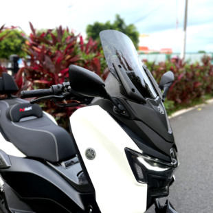适用于25款雅马哈NMAX155改装TMAX前脸风挡 挡风套件 前置后视镜