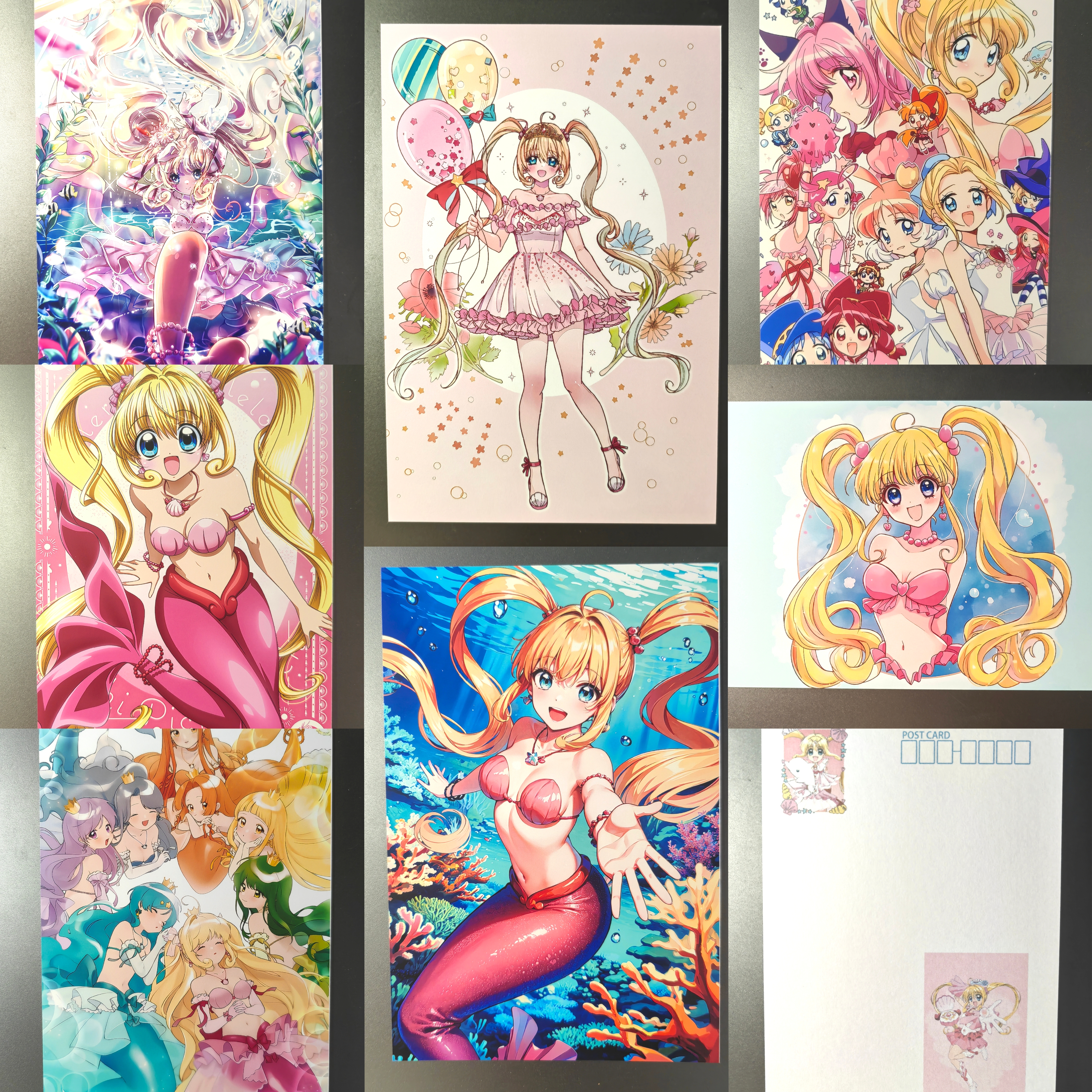 人鱼的旋律mermaid melody同人动漫周边明信片收藏卡相片卡7张6寸