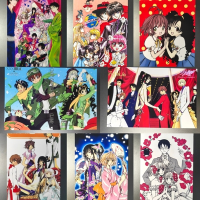 现货CLAMP混搭 xxxholic X战记合照稀缺图 收藏卡明信片非官谷9张
