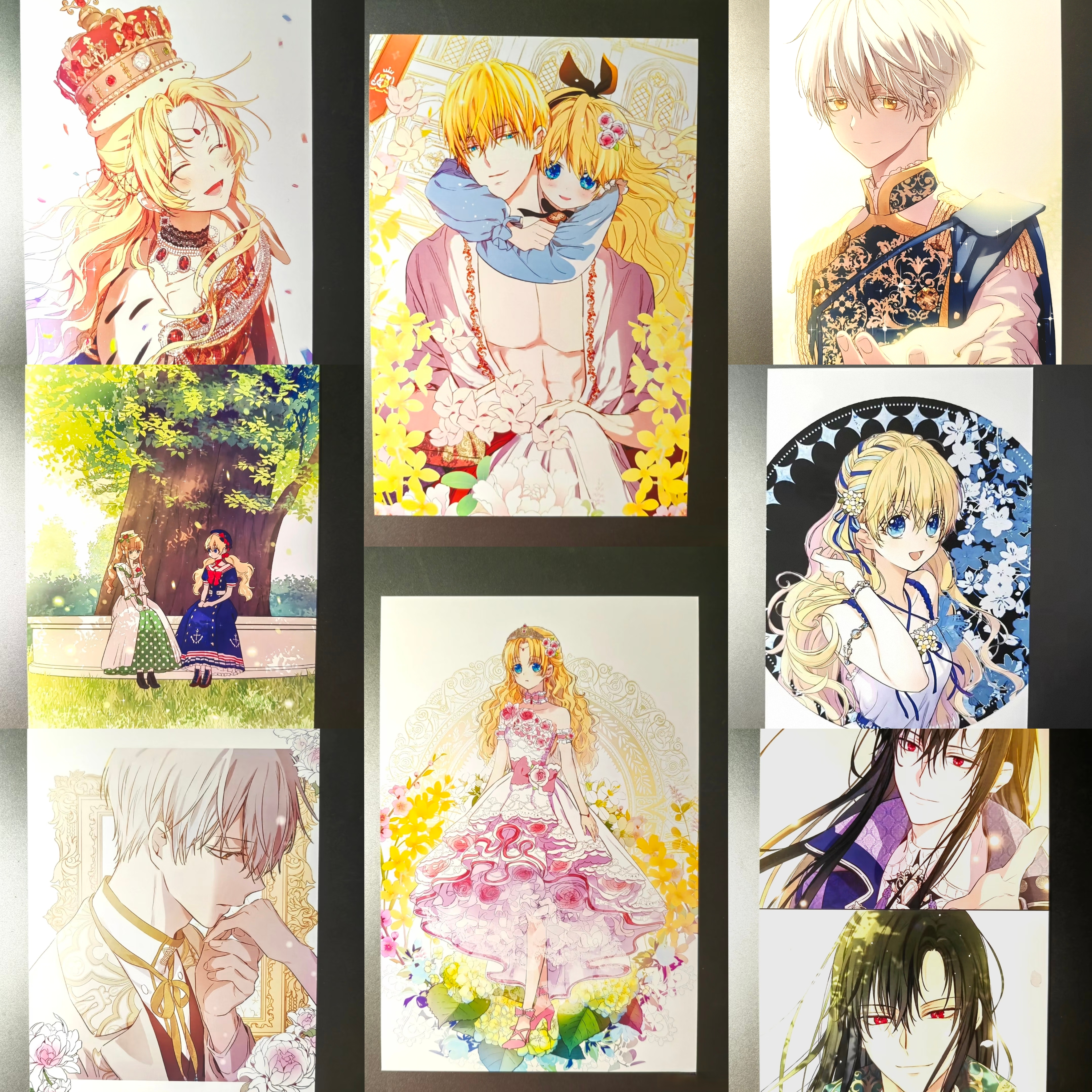 现货某天成为公主周边全新韩漫明信片相卡套装非官谷9张希娅