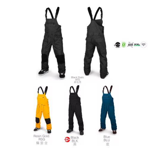 VOLCOM2021钻石背带滑雪裤美国