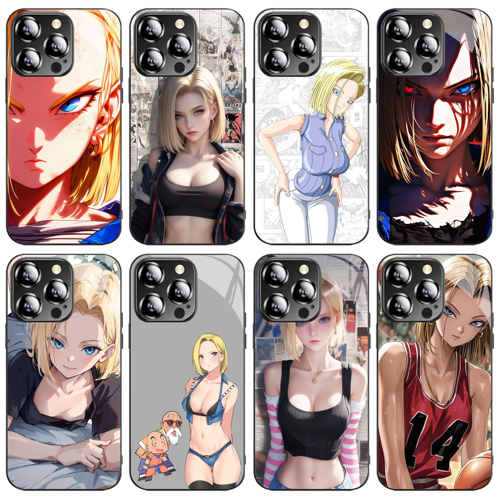 龙珠人造人18号适用苹果X 17 12 13 14 15 16 pro max手机壳华为mate70荣耀300小米红米oppo黑鲨vivoX200一加