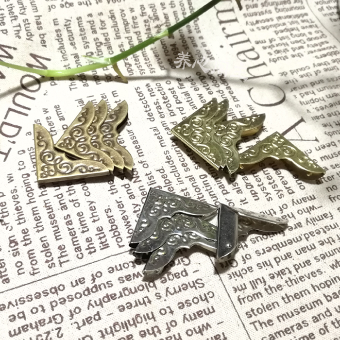 A4封面金属大压角 五金包角配件 diy书籍精装书 相册菜谱封面护角