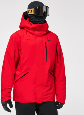 Oakley欧克利 滑雪服 Gore-Tex款 防水 红色雪服 20K 防风 夹棉保