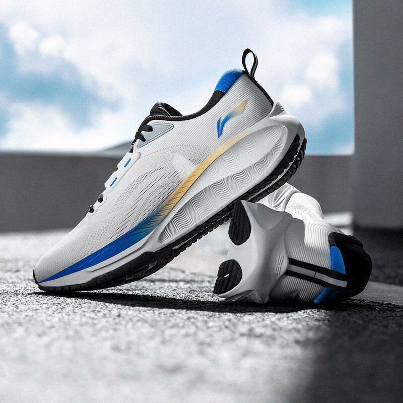 李宁吾适lite2.0V2体侧体考跑步鞋男厚底减震回弹透气休闲运动鞋