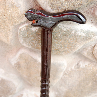 实木龙头拐杖拐棍拐杖手杖工艺品木质辅助行走用品 木质拐杖