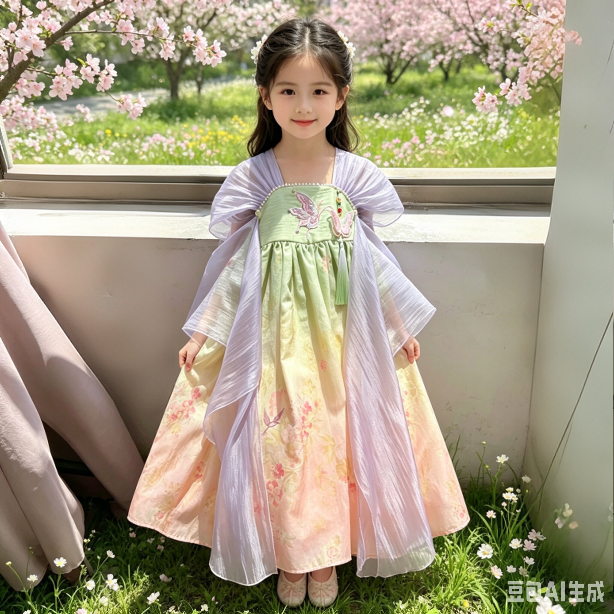 女宝宝夏装新款飘逸仙女汉服裙