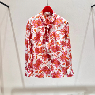 3299 EPJPS2107A EP高端系列新中式 真丝飘带领H型印花衬衫