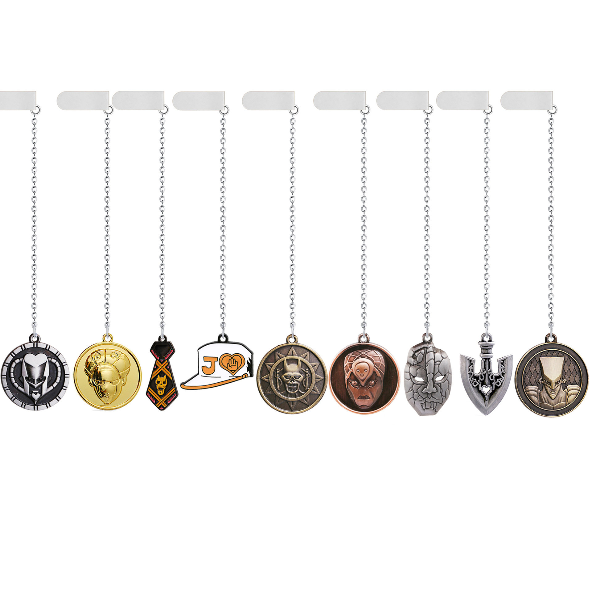 新款动漫乔乔奇妙冒险书签文具jojo替身箭头金属标志男女学生礼物