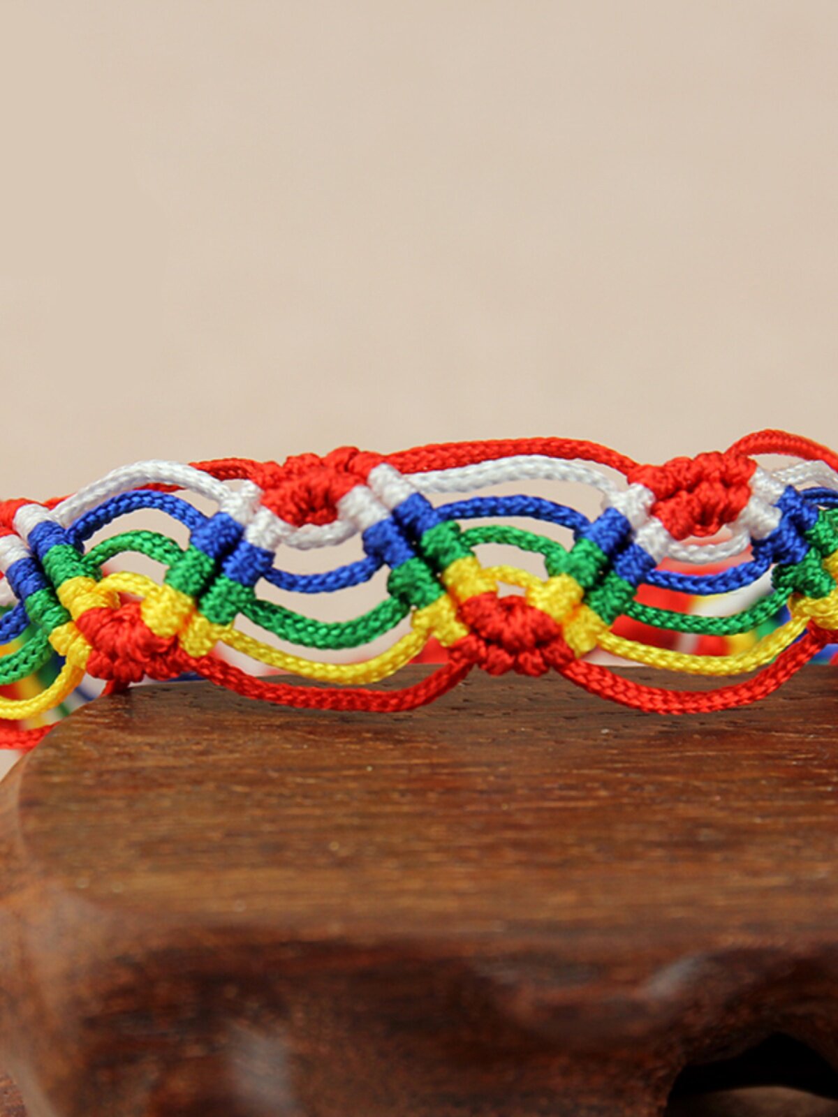 BRACELET KNOT BRACELET HAND-WOVEN COLORFUL BRACELET TIBETAN AUSPICIOUS RAINBOW BRACELET RED ROPE CAR HANGING BAG HANGING GIFT