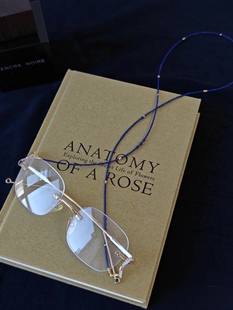 天然青金石眼镜链极细多圈手链蓝牙耳机防掉绳绿松石极细长项链