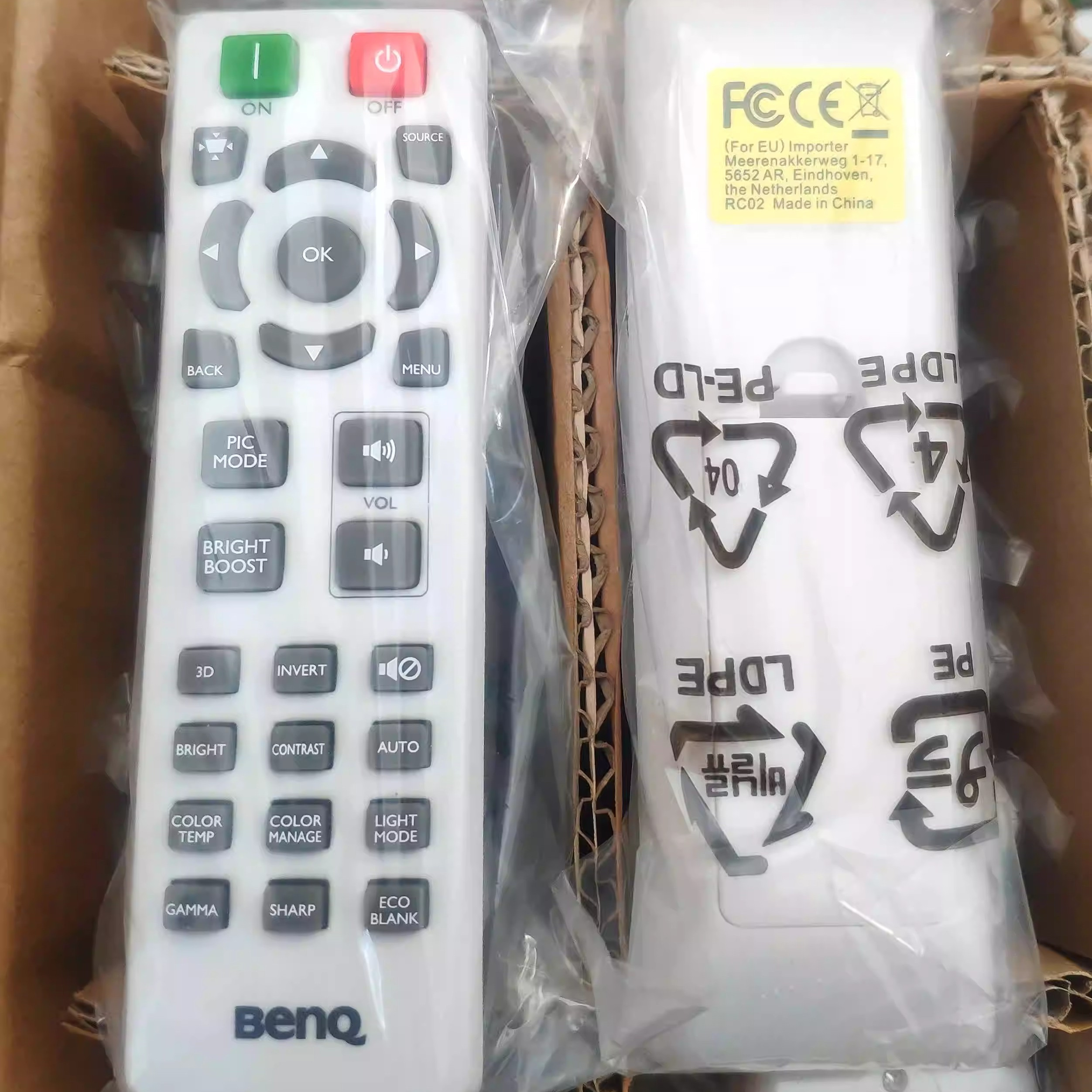 明基投影机TS527 CP1527 ES6509 EN5279 BS3030 ED933遥控器