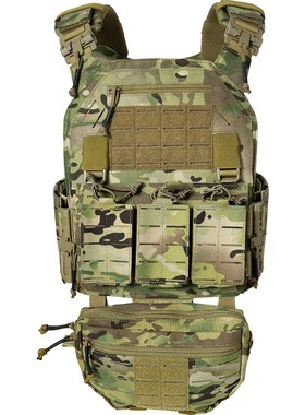 UNIONTAC野战装备尼龙背心带三联夹袋带腹部包组合作训马甲套装