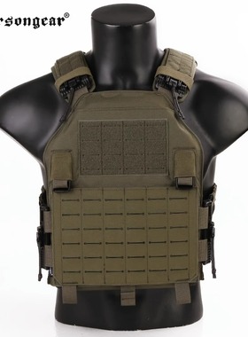 爱默生轻量快拆激光切割LAVC突击背心W/ROC 快拆背心带插板EM7404