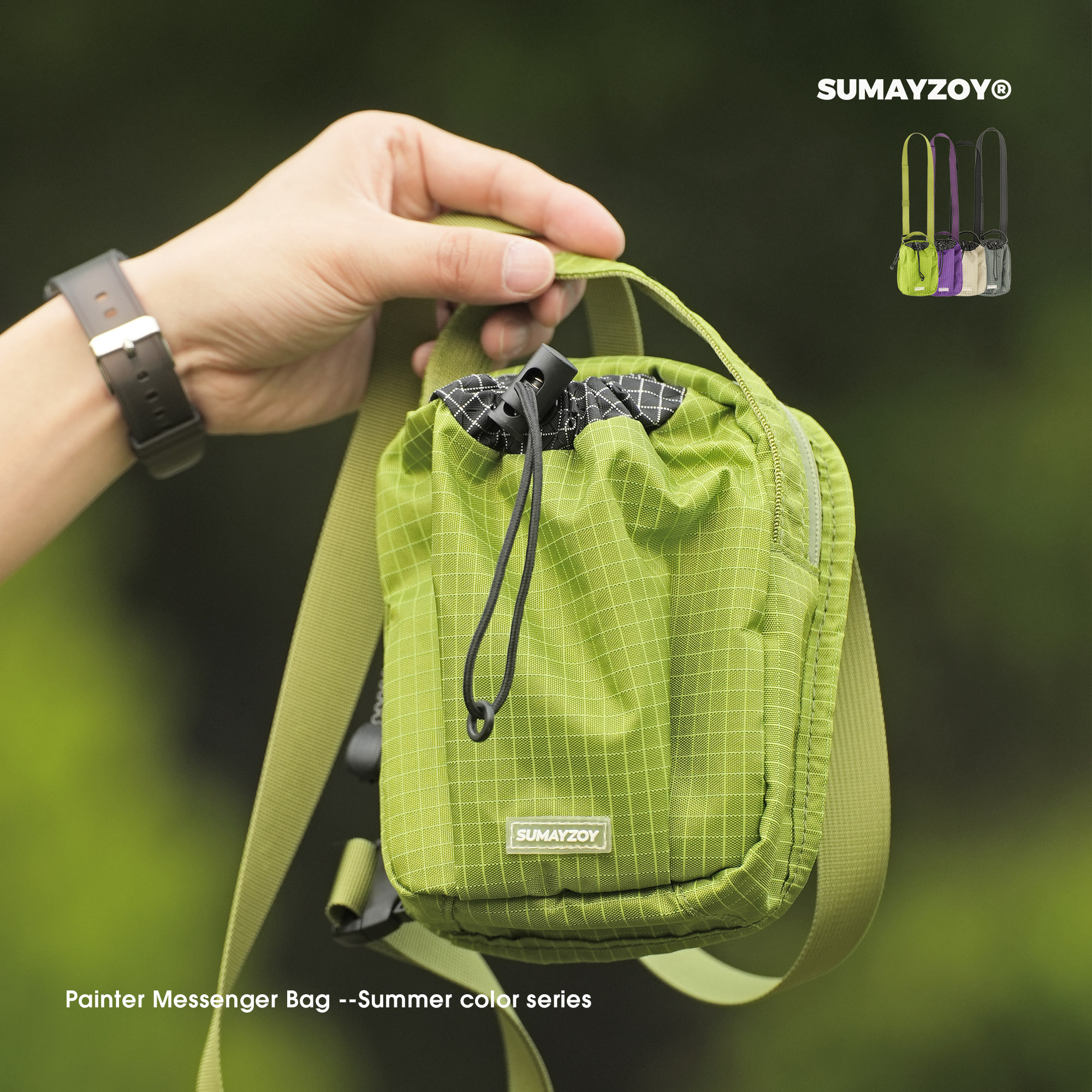 山系露营风潮牌斜挎包