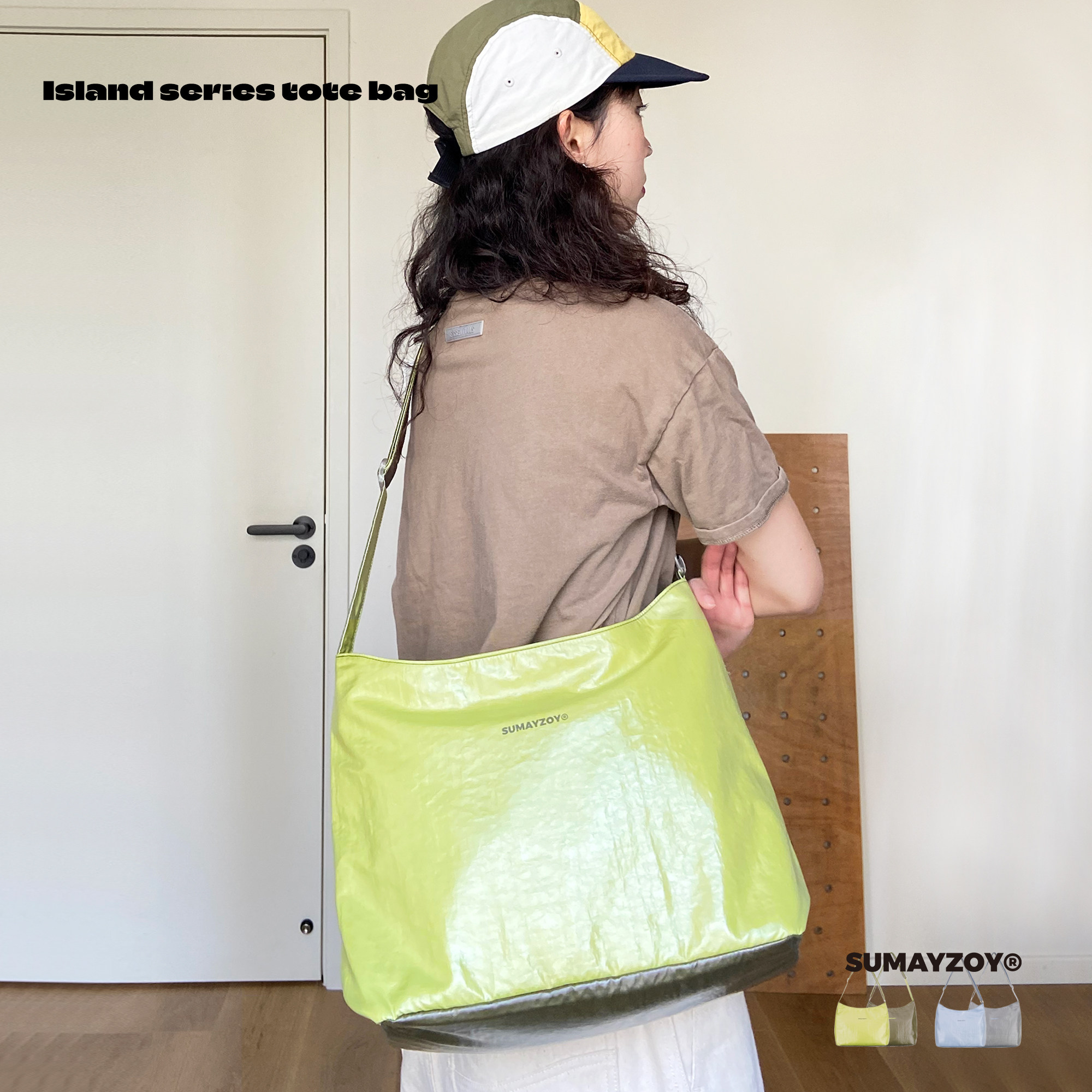 SUMAYZOY双面拼色水桶包