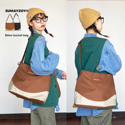 SUMAYZOY大容量单肩水桶包斜挎包