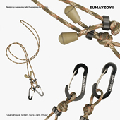 SUMAYZOY制包事多 斜挎包可调节挂绳配件 迷彩系列多功能圆绳肩带