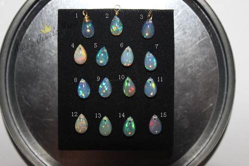 BB3欧泊 OPAL 天然 7A 裸石 散珠 现货 水滴 单 戒指 耳环