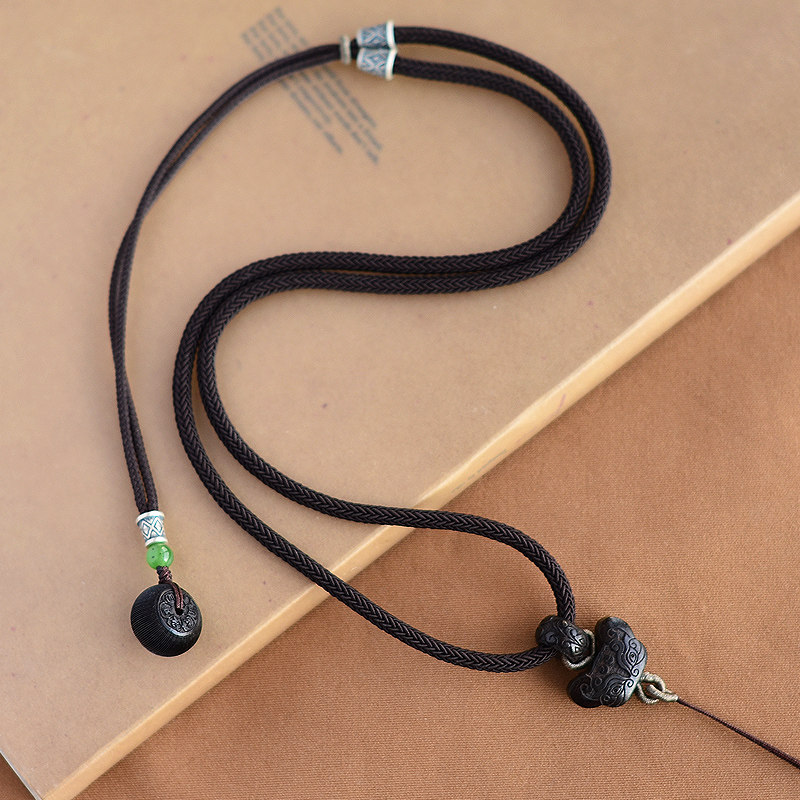 吊坠绳男款玉佩挂绳挂玉吊坠的绳子高级高端项链挂脖挂件绳民族风