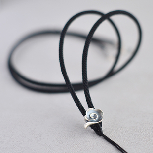 项链绳女吊坠绳子玉佩挂绳玉坠平安扣挂绳唐卡无事牌伸缩祥云银饰