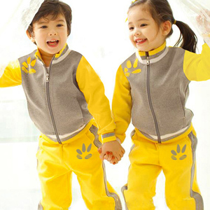 新款幼儿园园服春秋装纯棉英伦小学生校服班服儿童运动套装老师服
