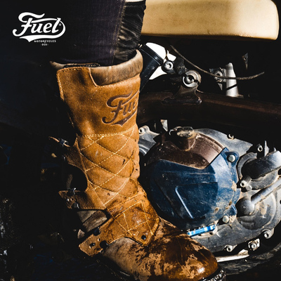 复古疯马皮高帮防水专业拉力靴