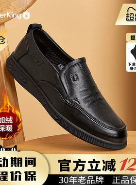 蜘蛛王官方旗舰店正品休闲皮鞋男